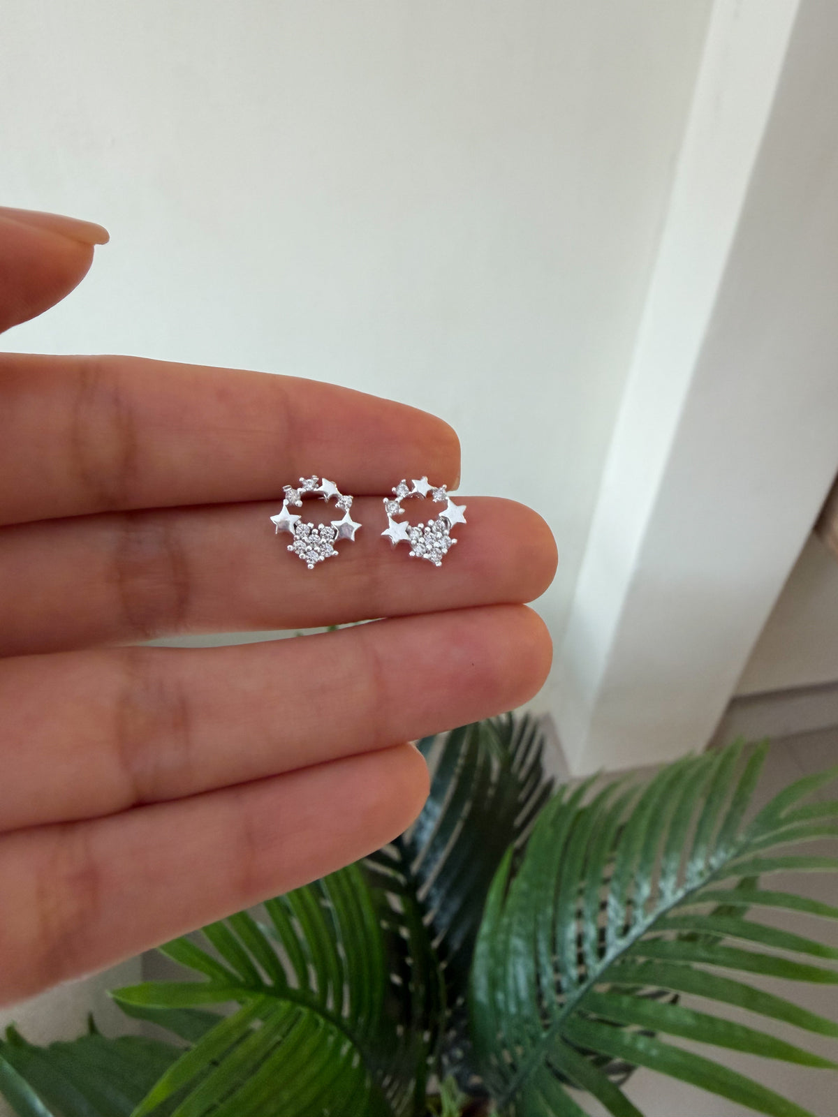 Aretitos estrellitas brillantes