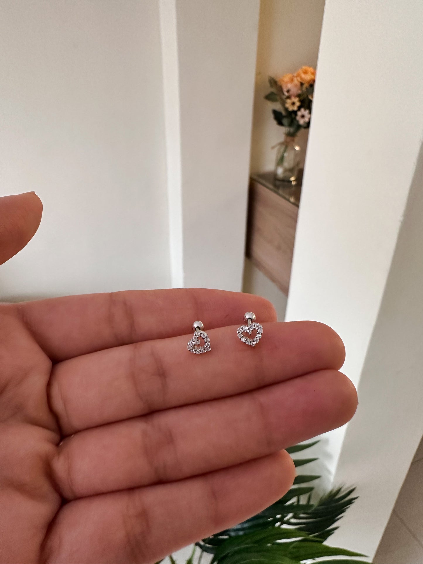 Aretitos corazón brillante ortopédicos