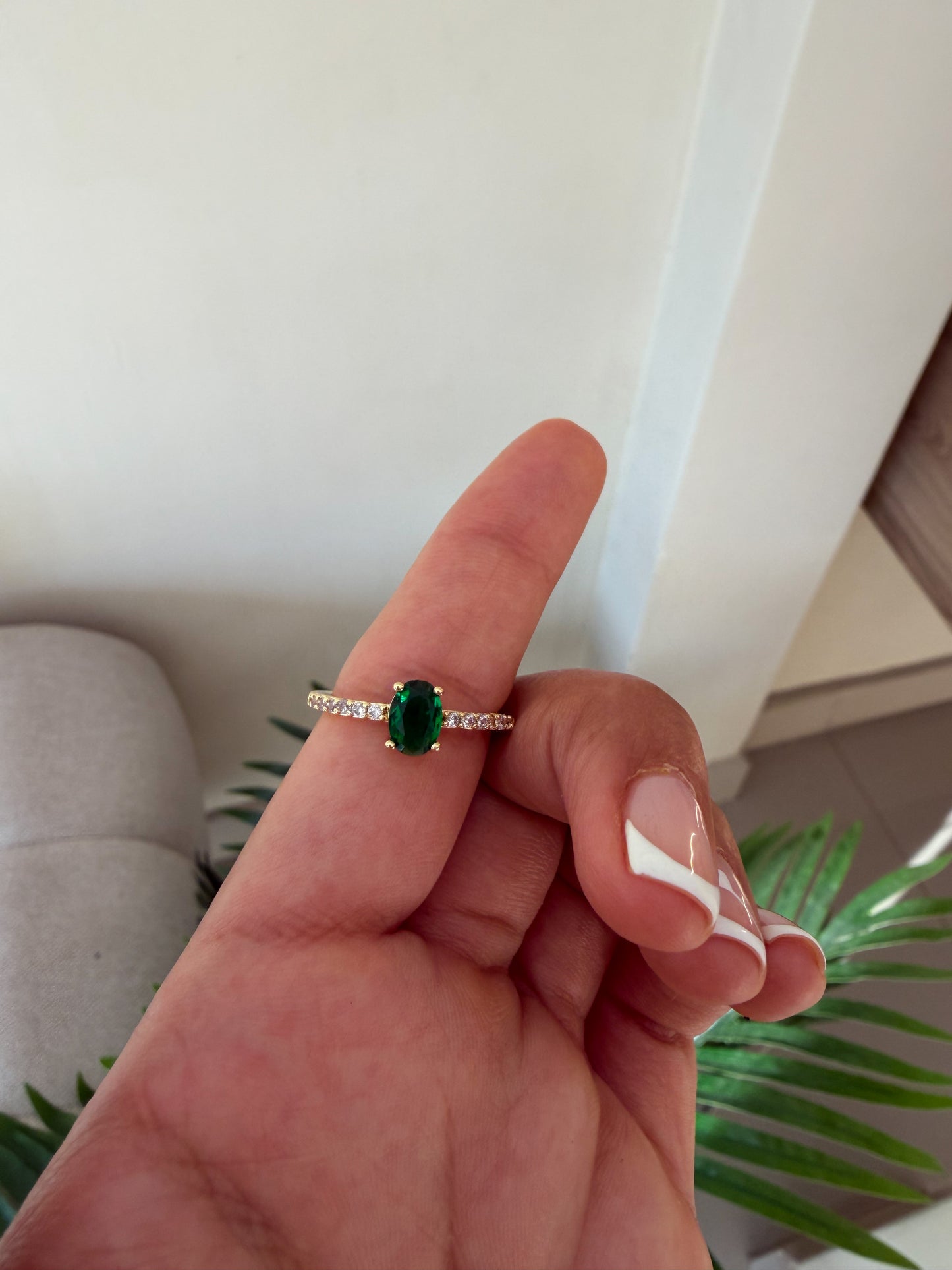Anillo piedra esmeralda