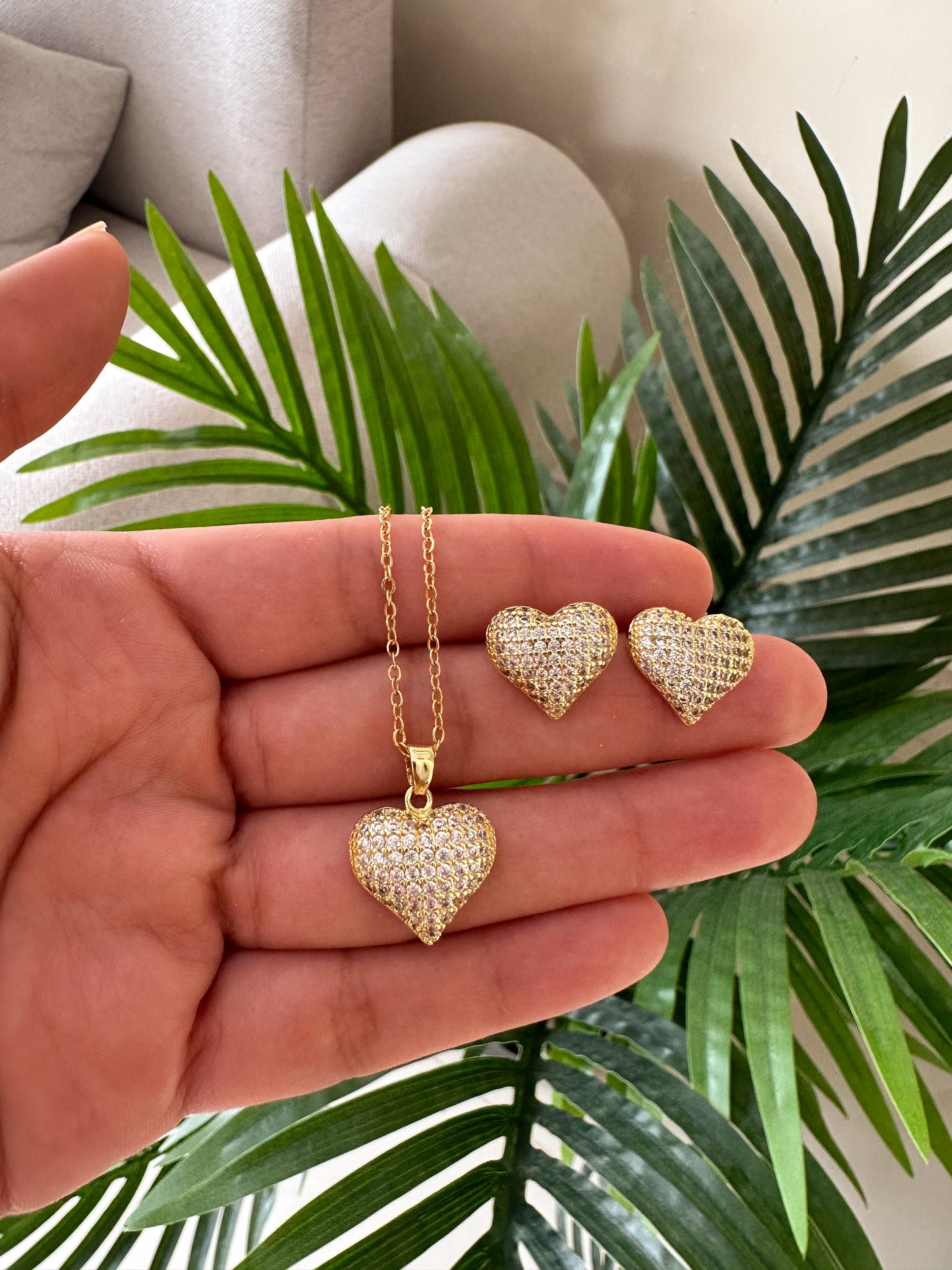 Set dorado brillantes