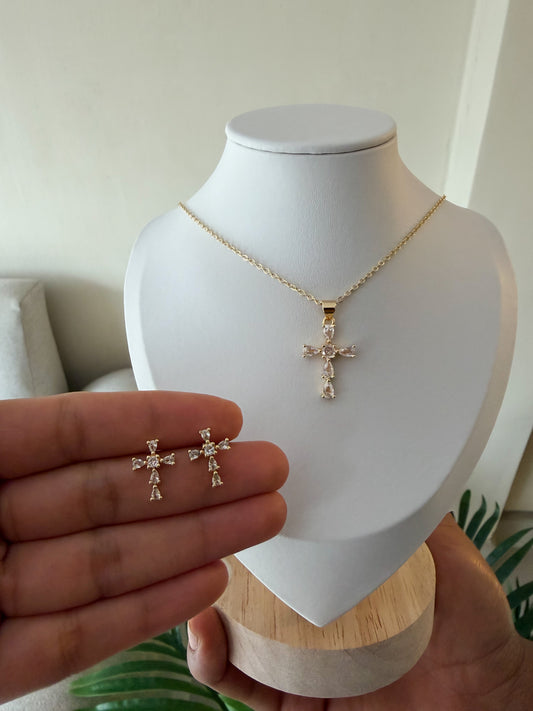 Set cruces con cristales