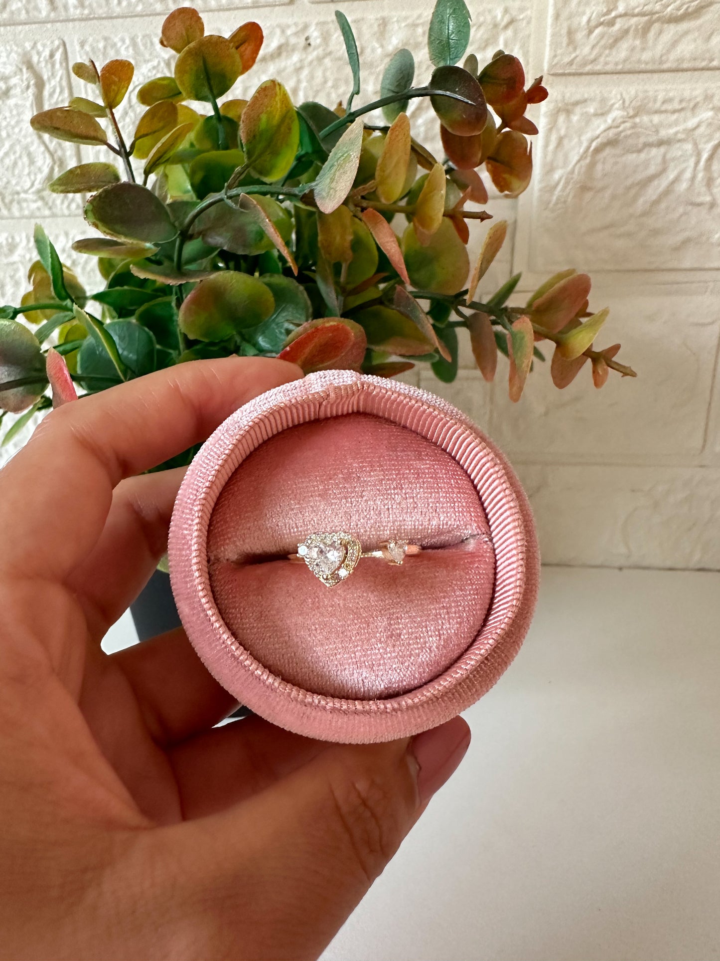 Anillo doble corazón