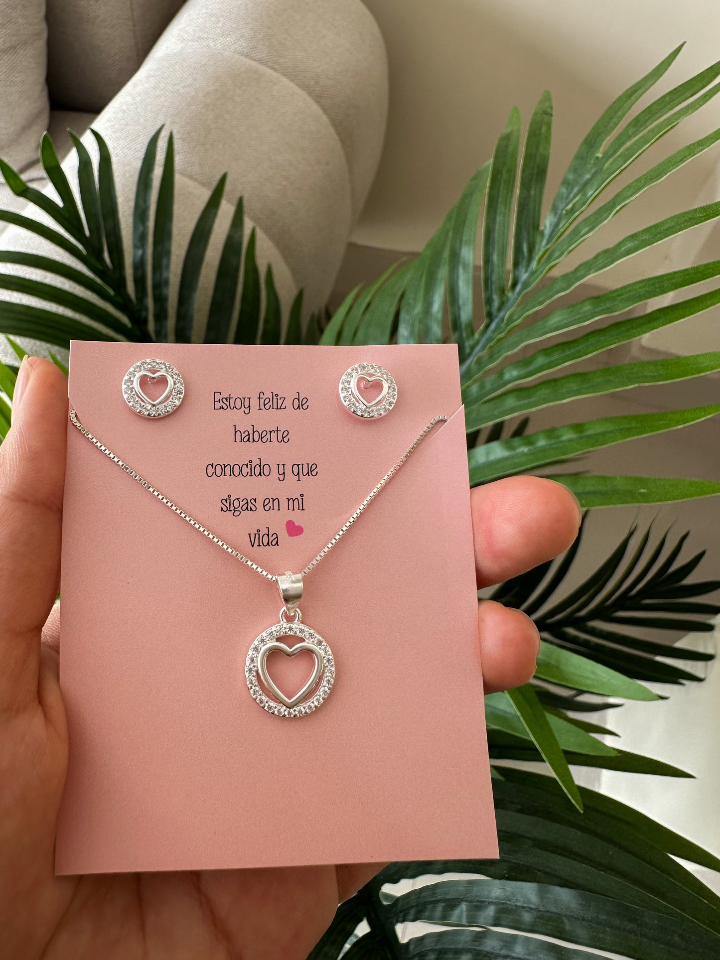 Set círculos corazón brillante