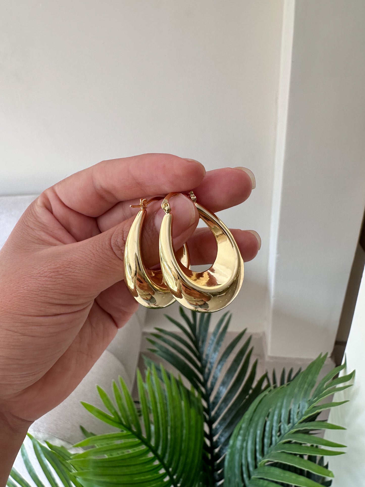 Argollas doradas maxis