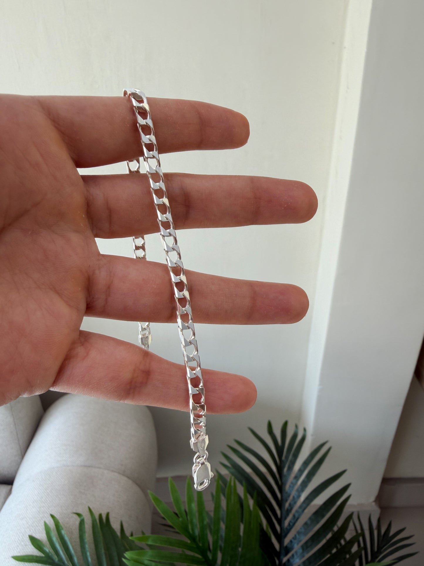 Pulsera gruesa Plata