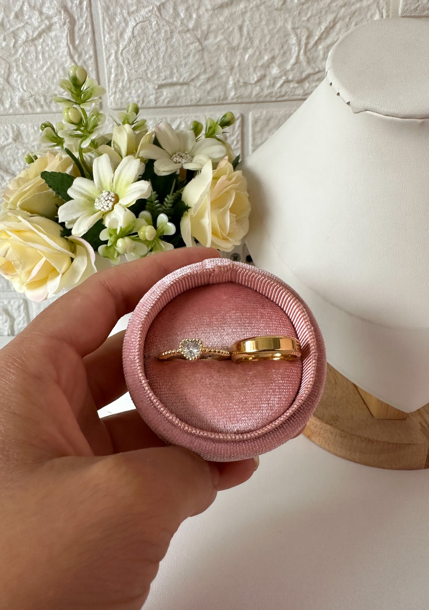 Anillos cristal corazón