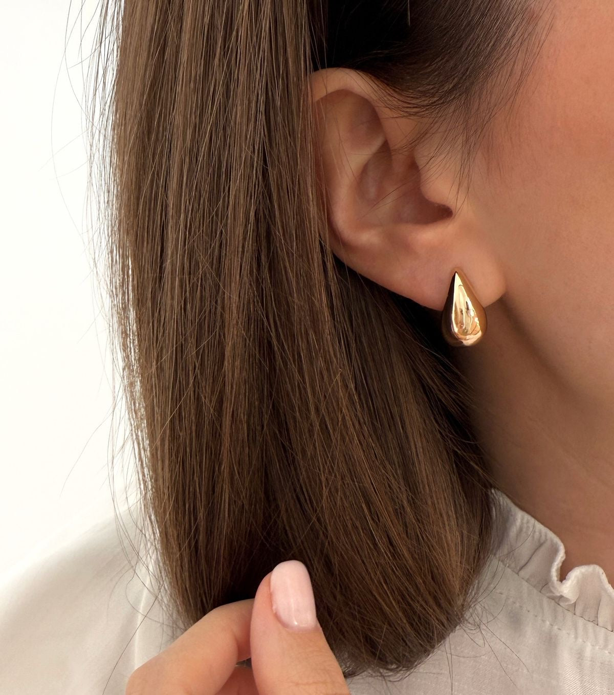 Aretes mini gotas dorado