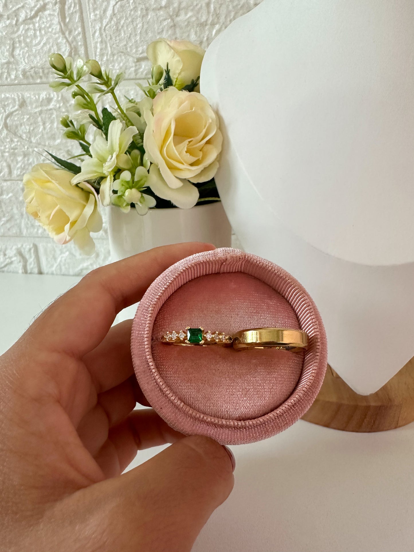 Anillo piedra verde compartir