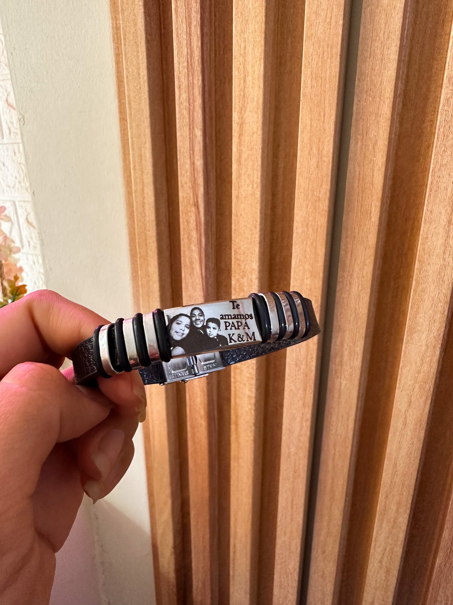 Pulsera papá cuero