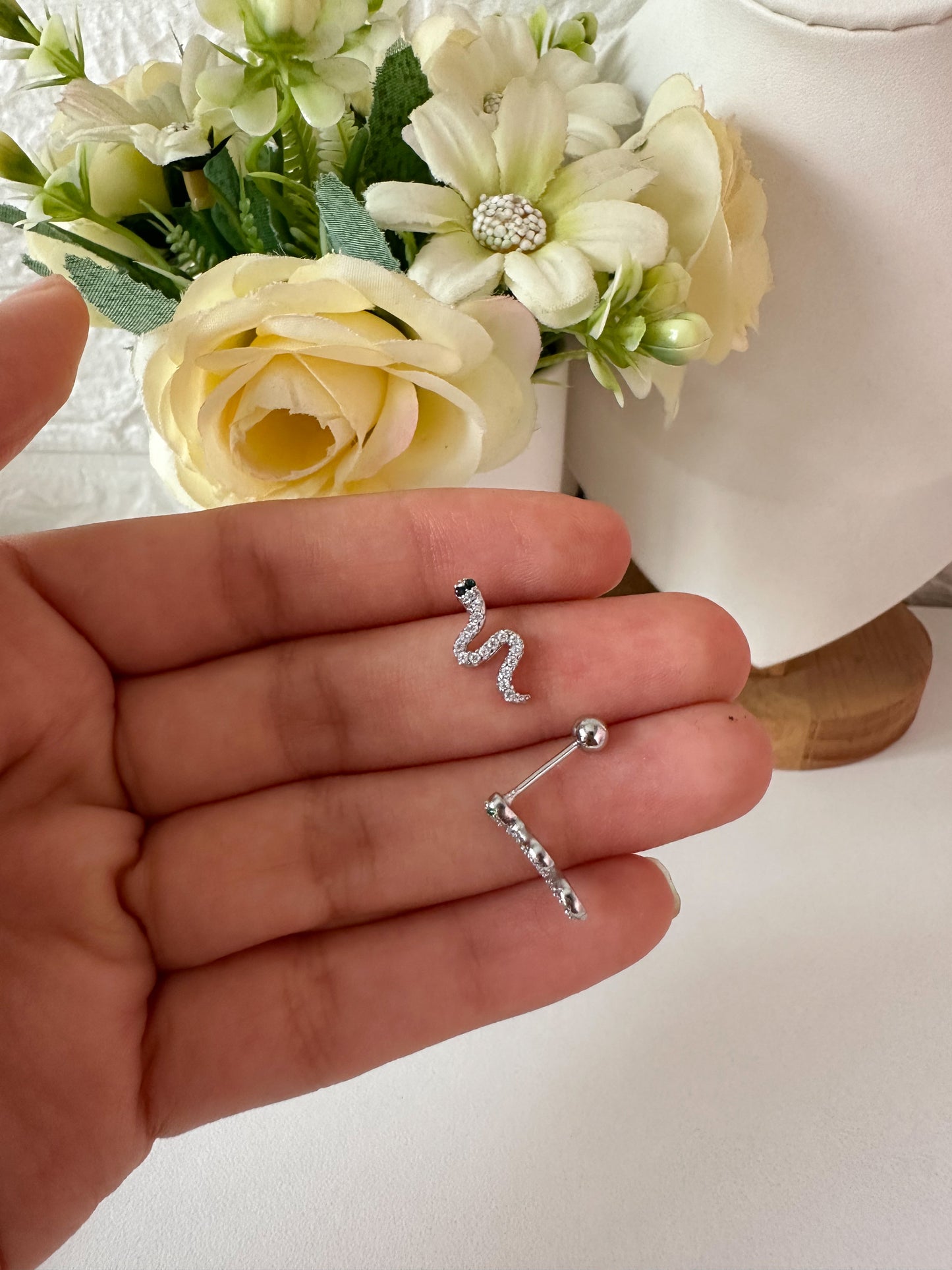 Aretes serpiente ortopédicos