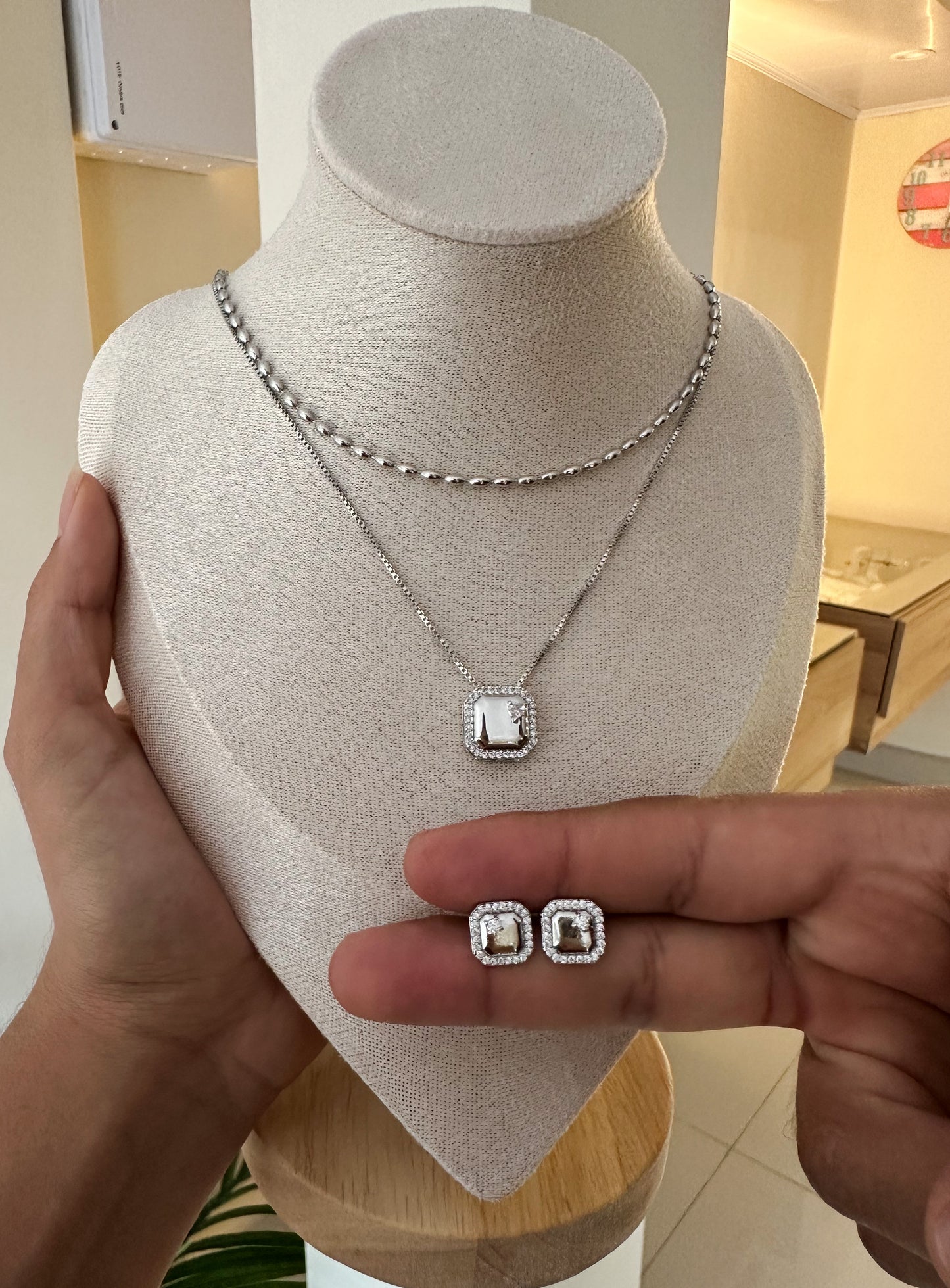 Set doble plateado