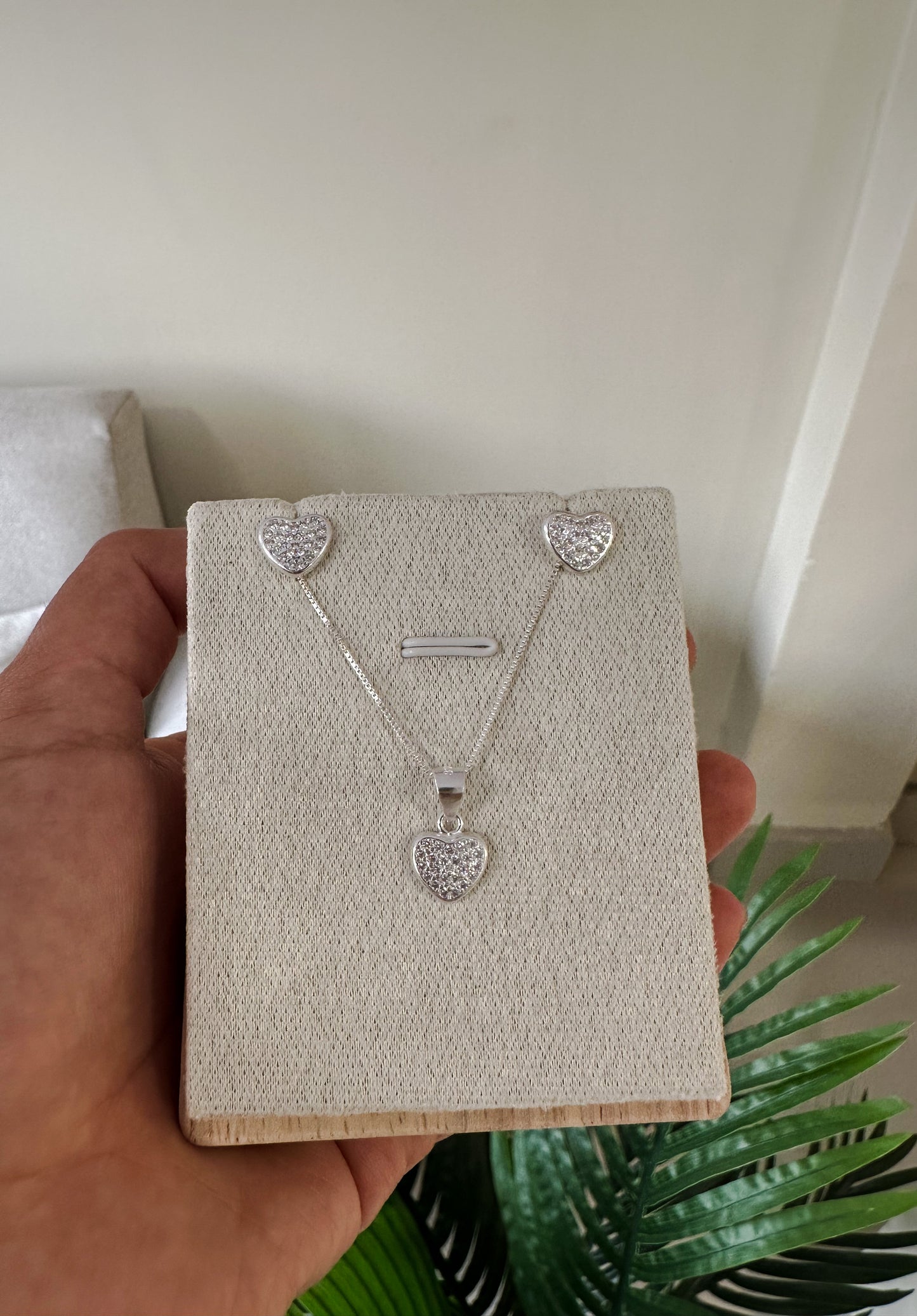 Set corazones brillantes