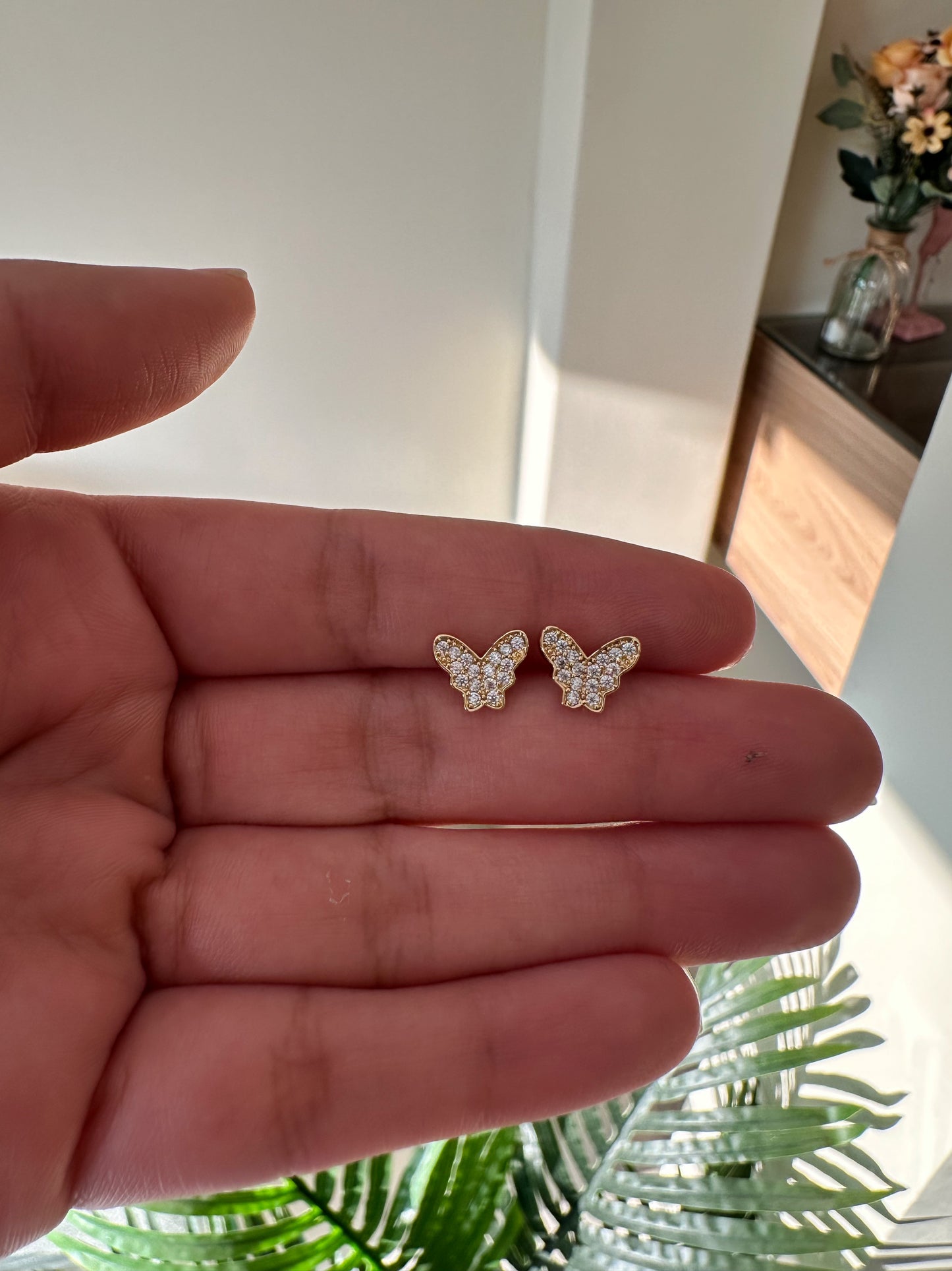 Aretes mariposa