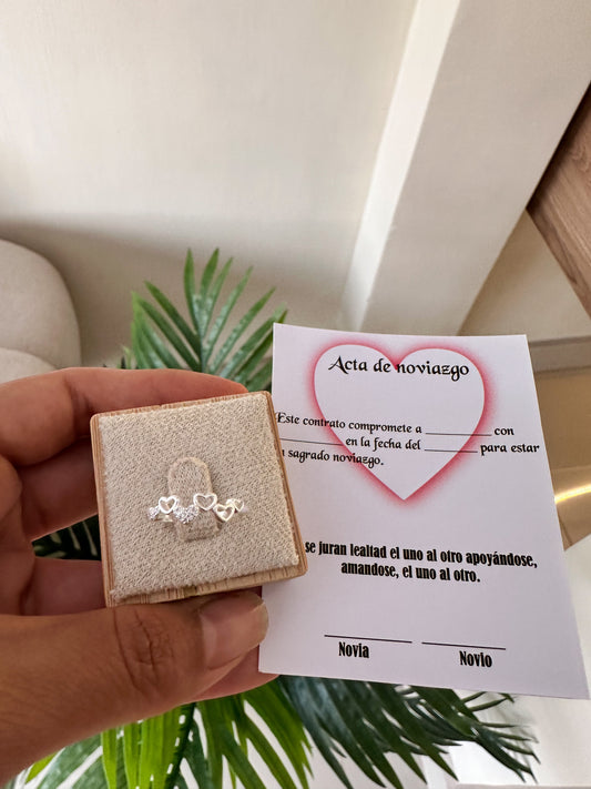 Anillo corazones