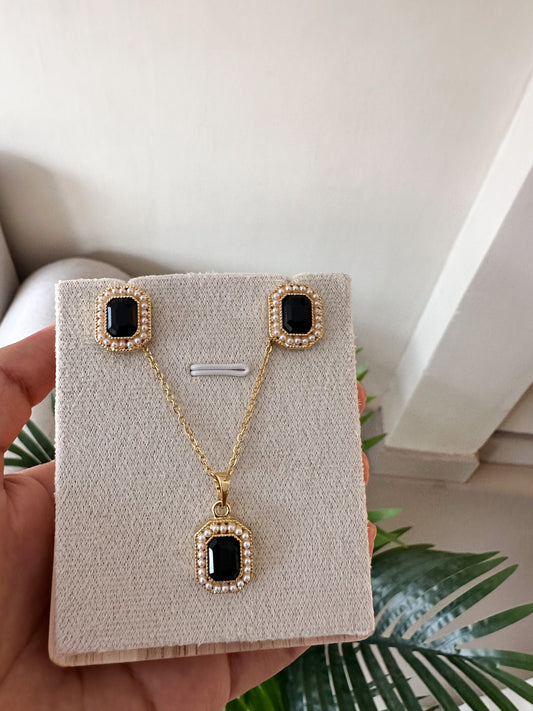 Set rectangular oscuro