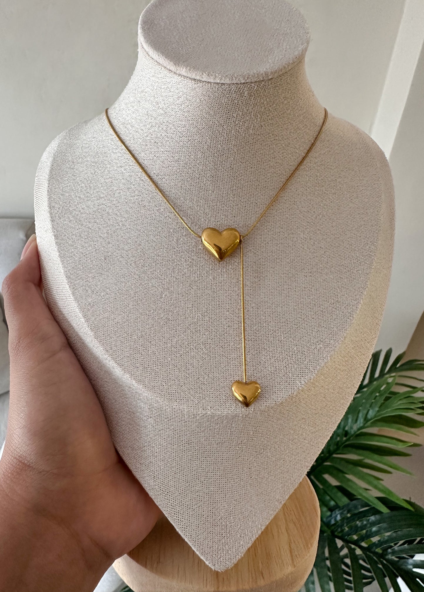 Cadenita doble corazón