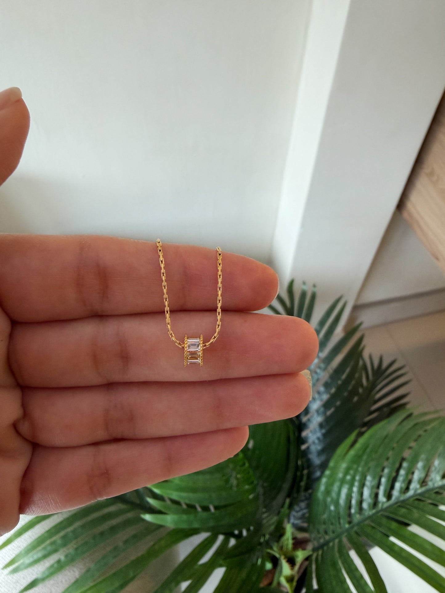 Cadenita mini cristales