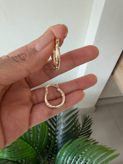 Argollas circulares trendy