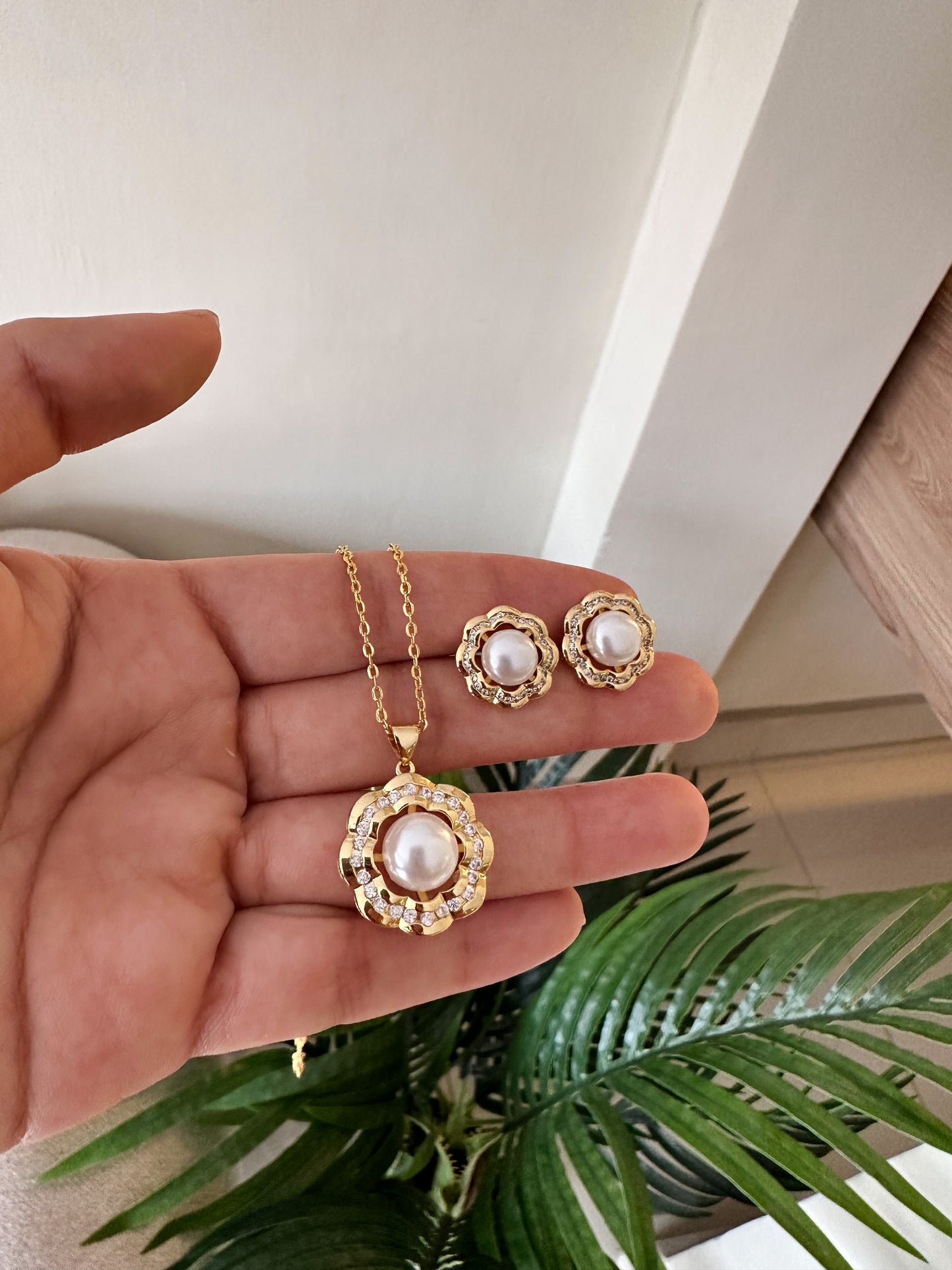 Set flores maxi perla