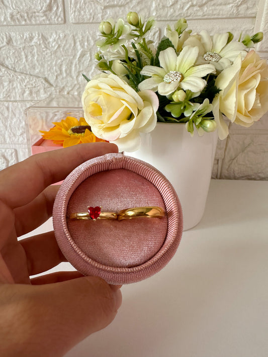 Anillos amor rojo