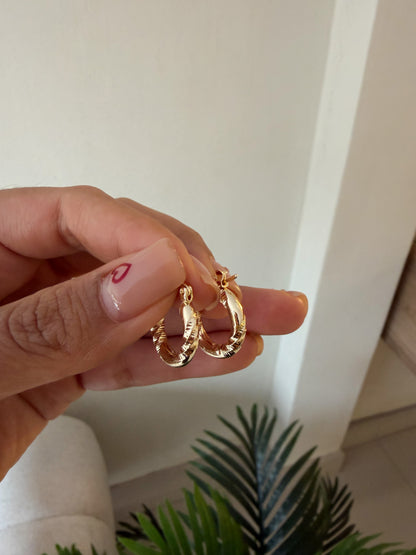 Argollas circulares trendy