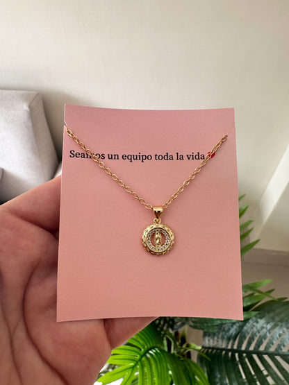 Virgencita mini redonda