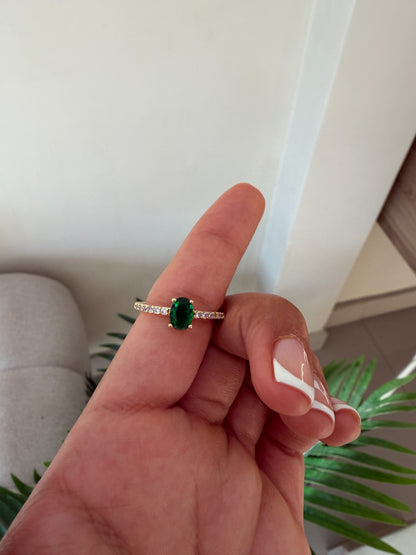 Anillo piedra esmeralda