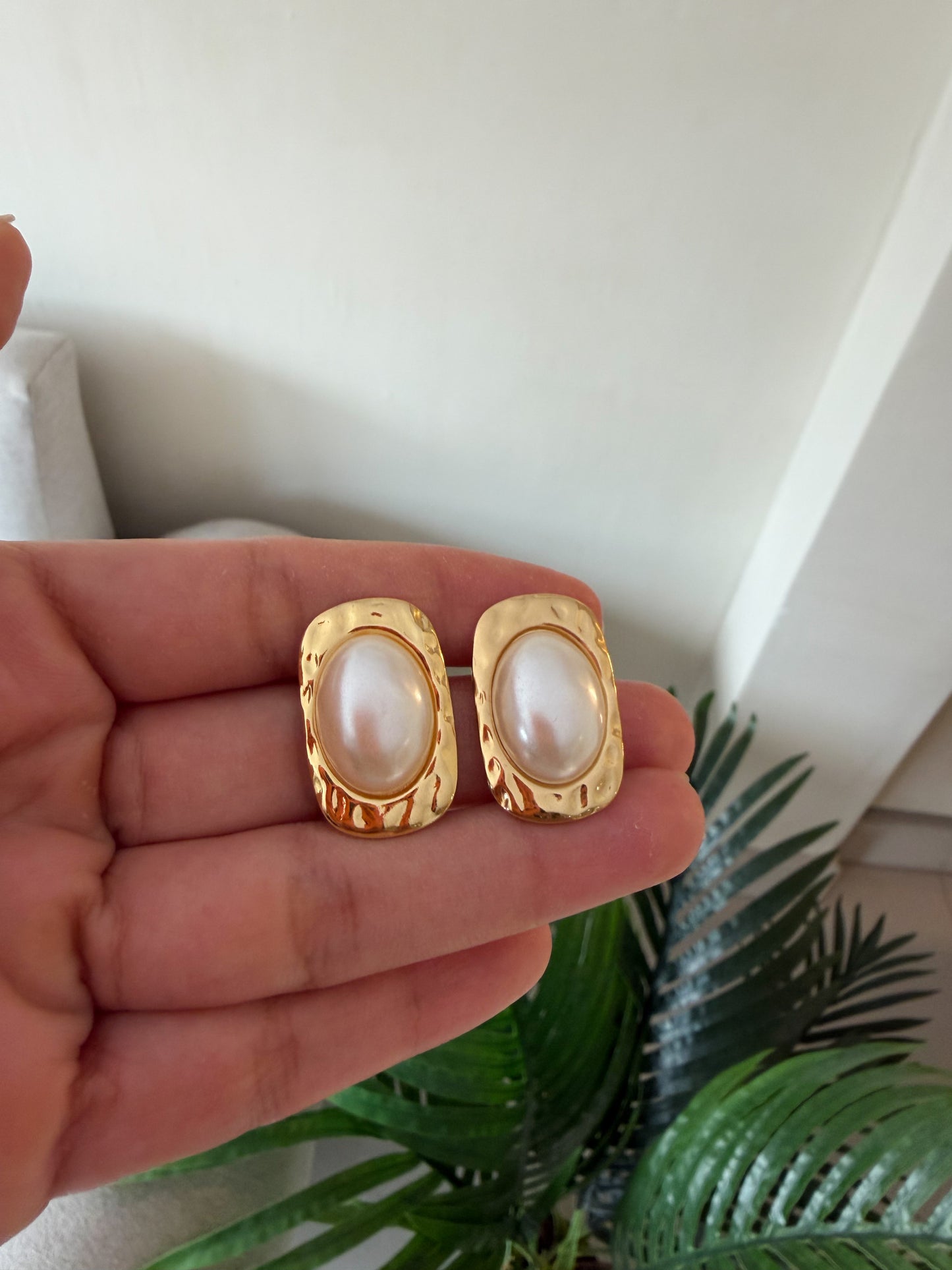 Aretitos perla grande