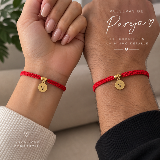 Pulseras lazo eterno iniciales