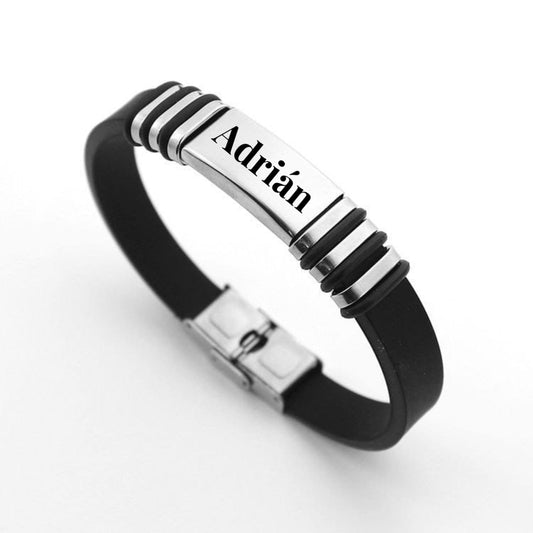Pulsera cuero personalizada