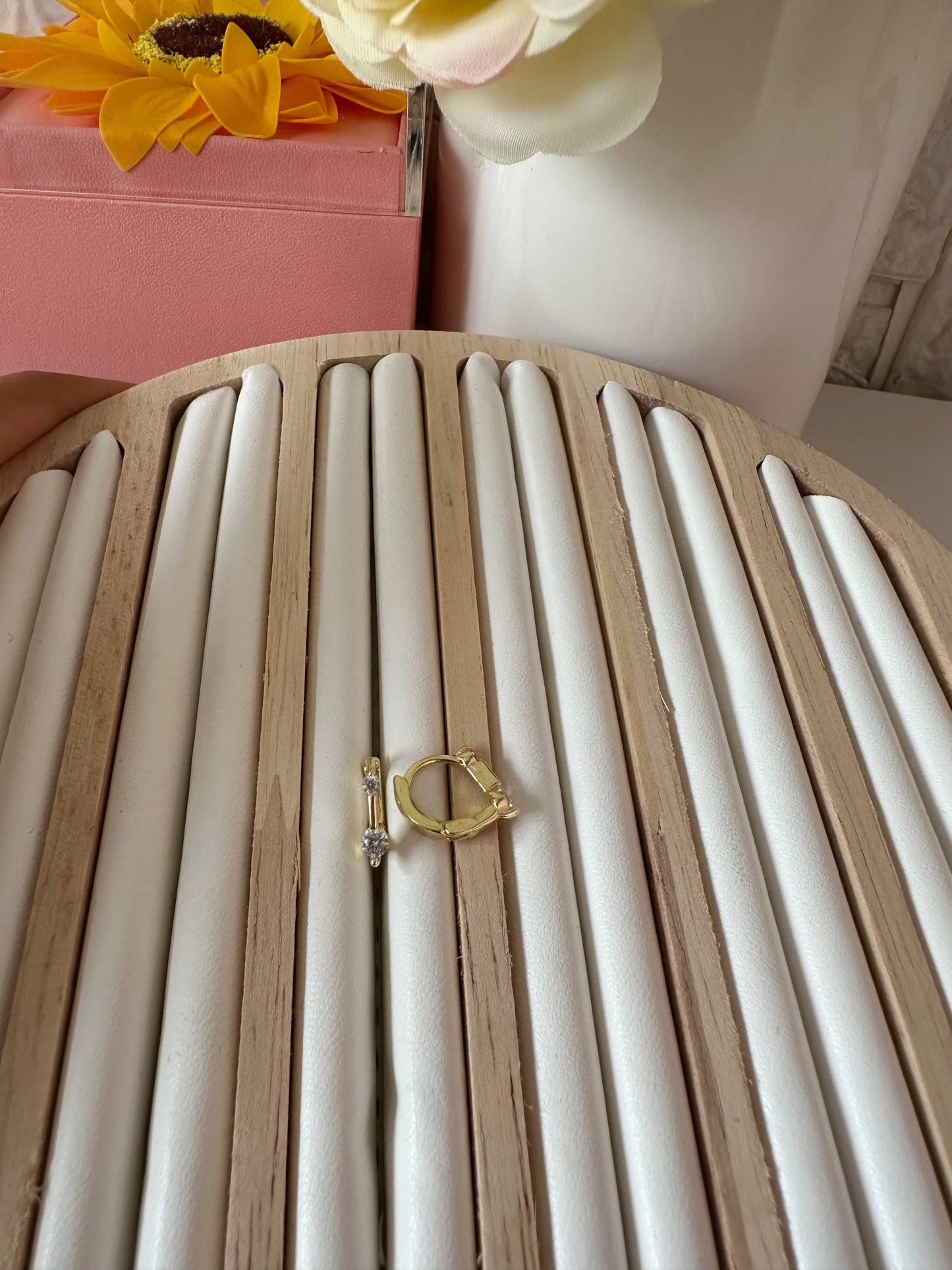 Argollitas mini con baño de oro