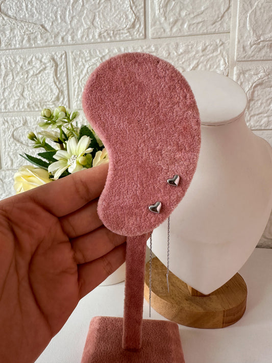 Aretitos corazones largos