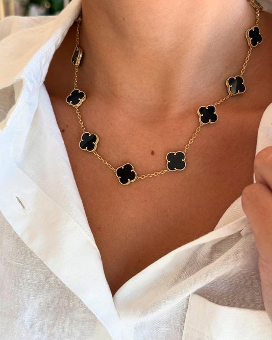 Cadena tréboles negro