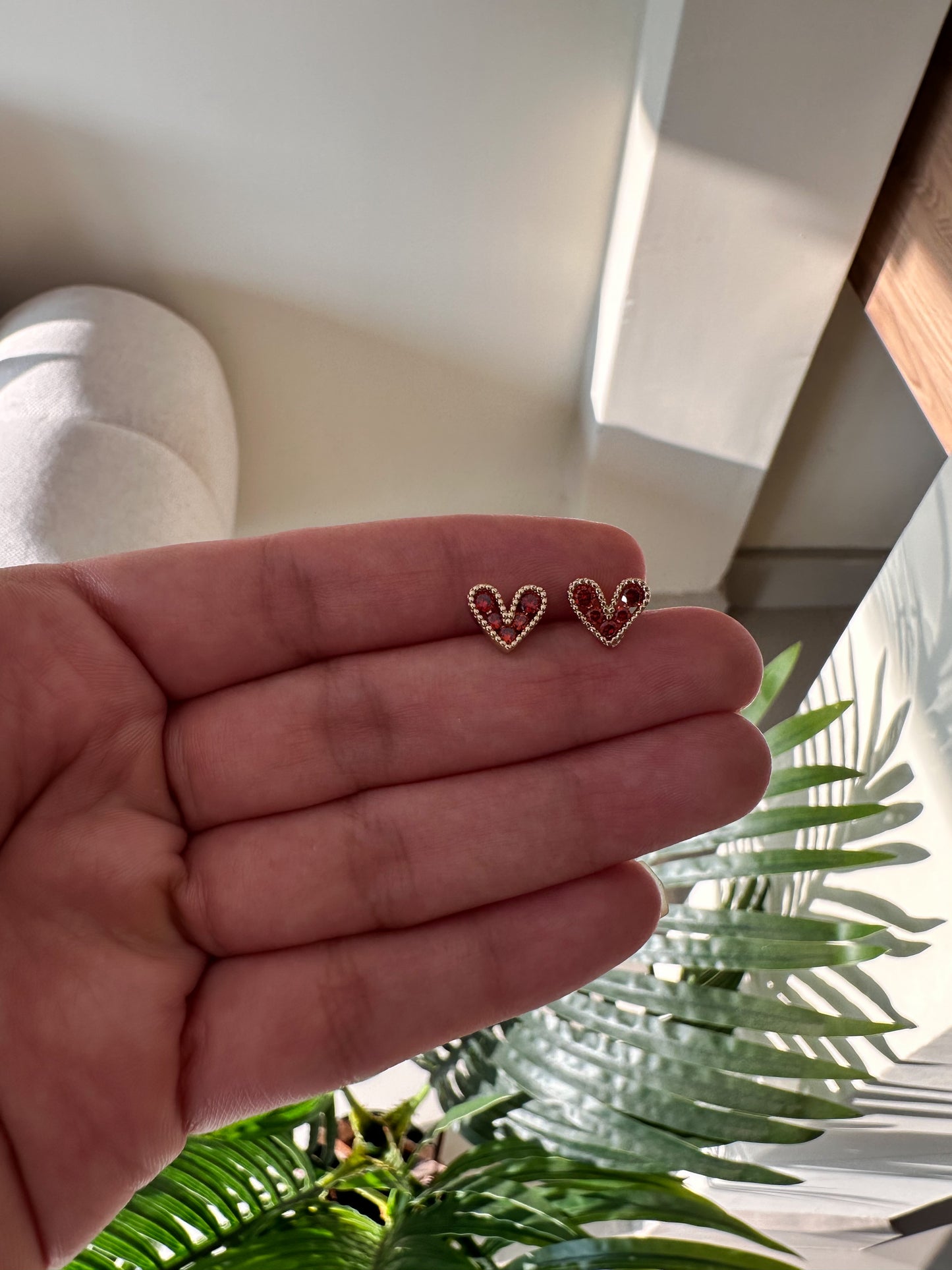 Corazones brillantes ladrillo