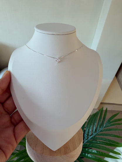 Cadenita cristal cuadrado