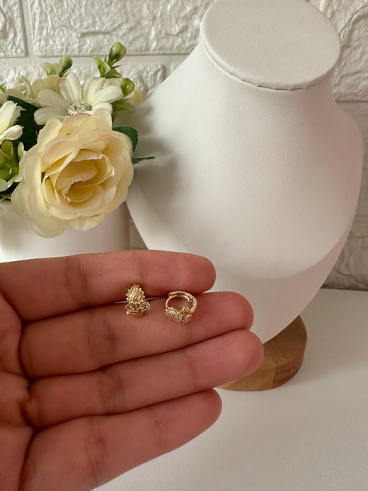 Argollas mini girasol