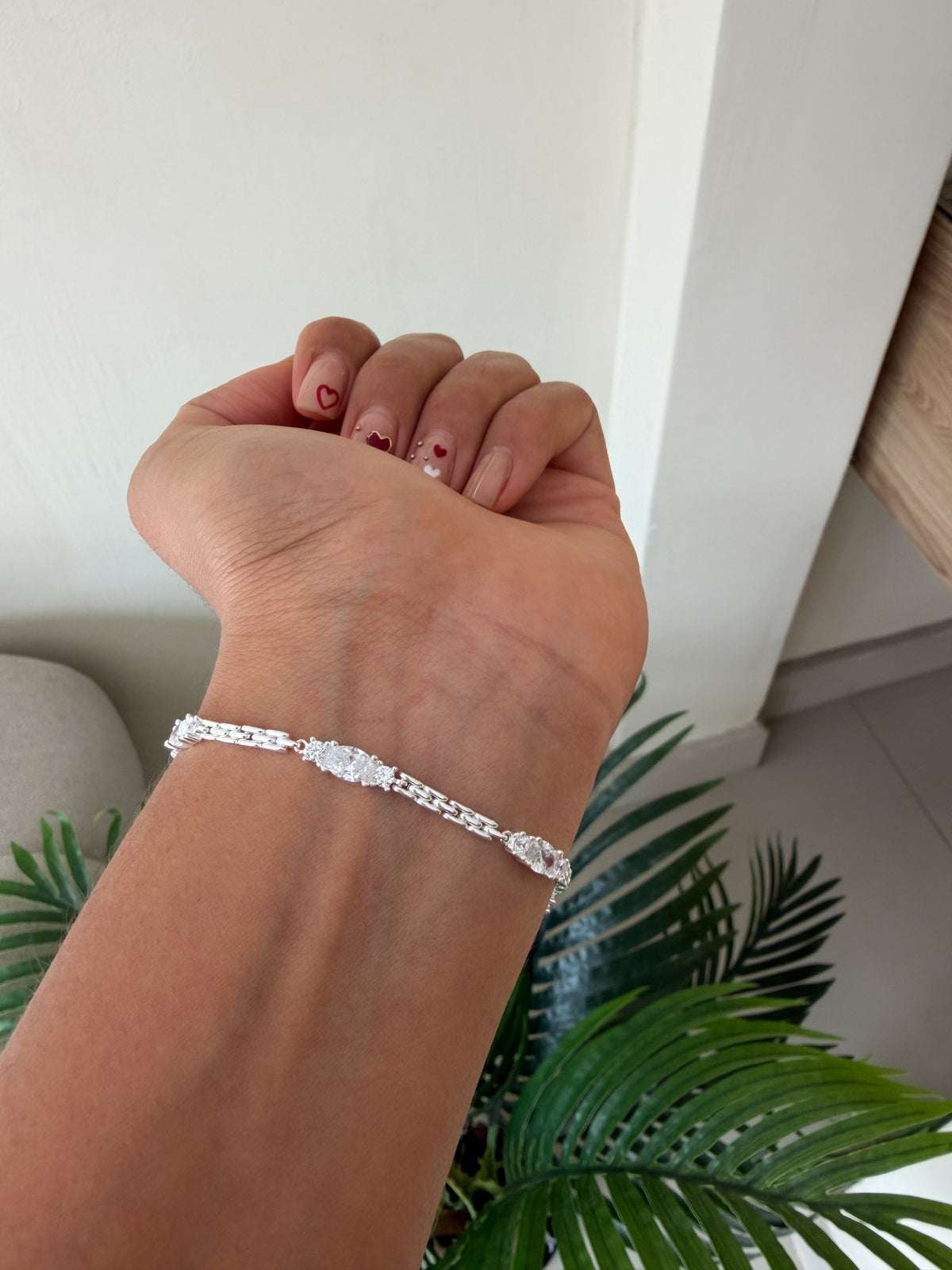 Pulsera cristales y brillos