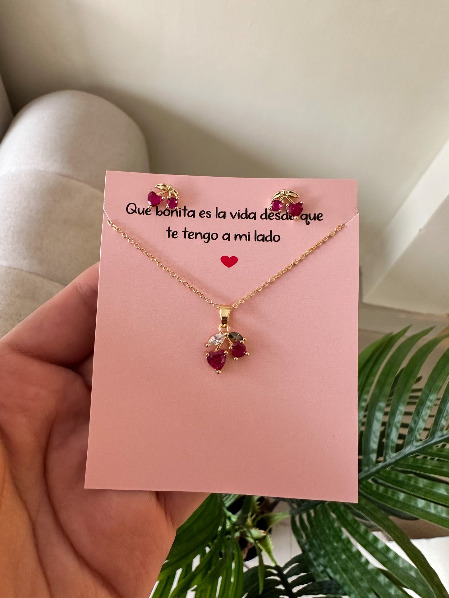 Set cercezita mini dorado