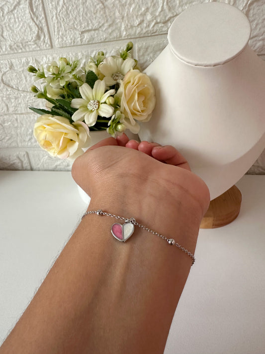 Pulsera corazón dúo