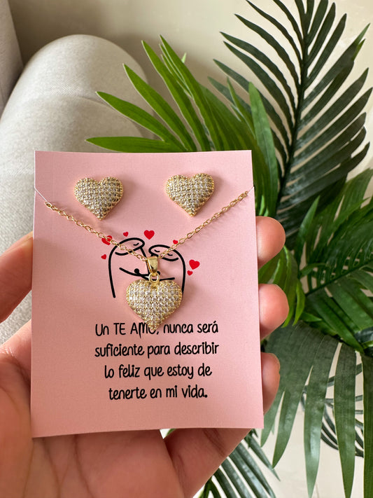 Set dorado brillantes
