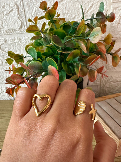 Anillo corazón sin fondo