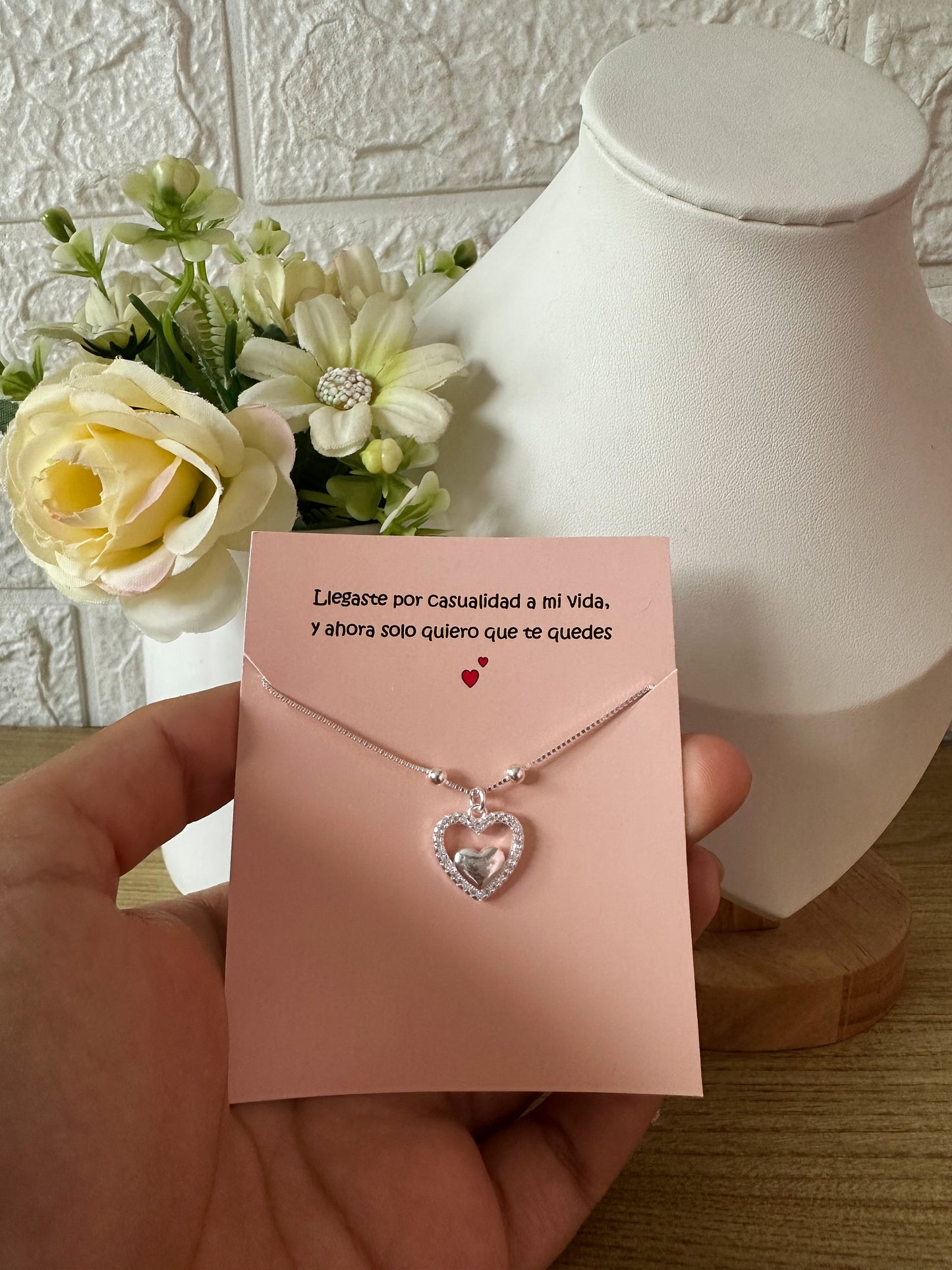 Cadenita corazón balines