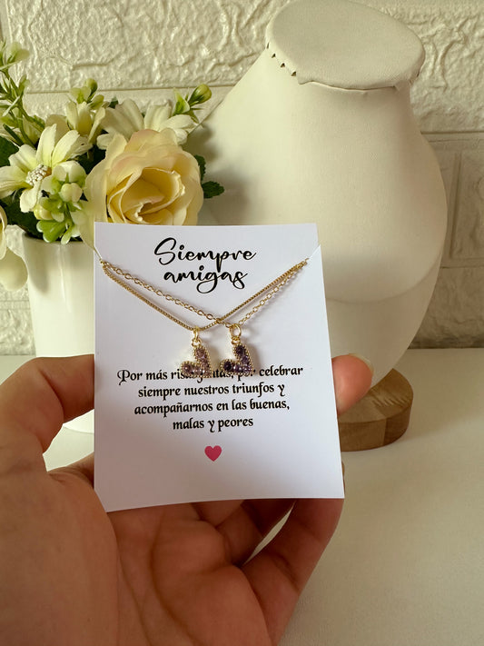 Cadenita corazones compartir