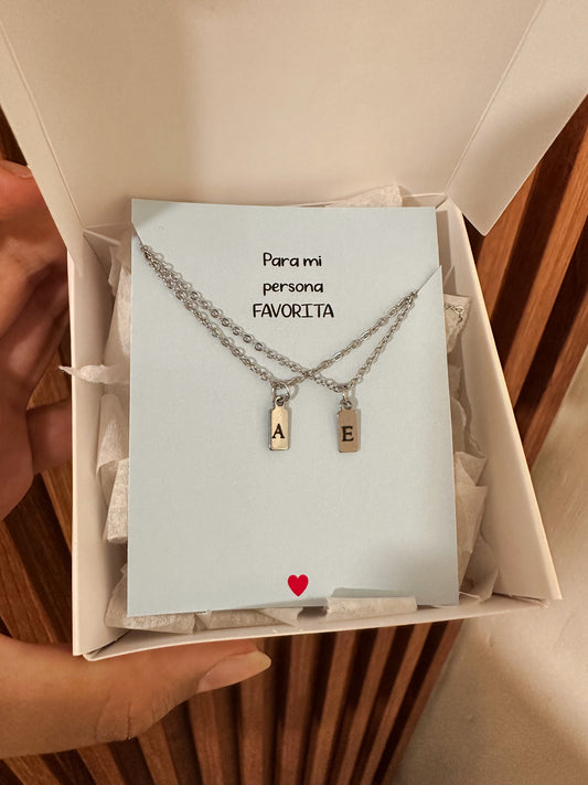 Cadenitas amor especial iniciales