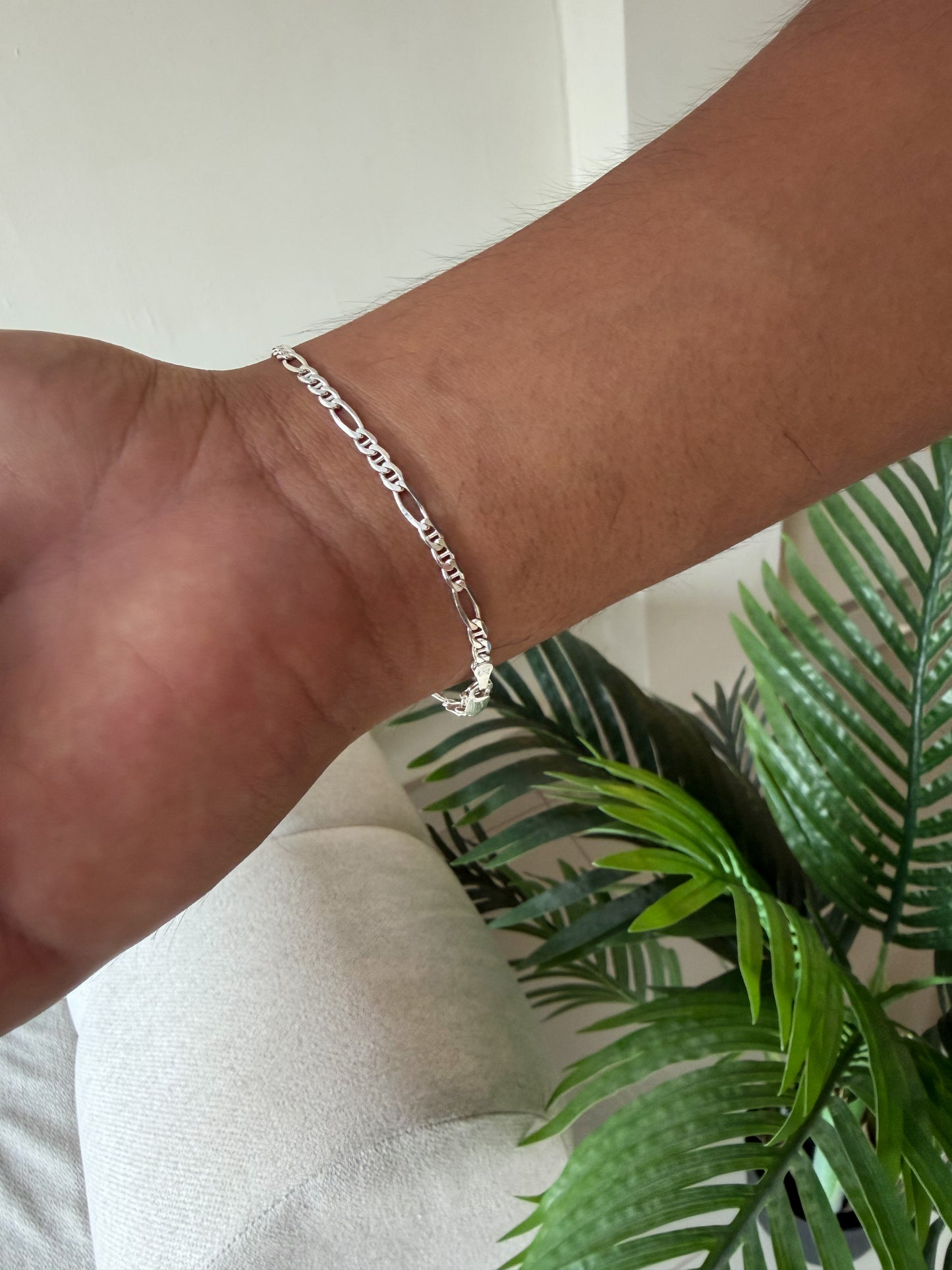 Pulsera eslabones plata