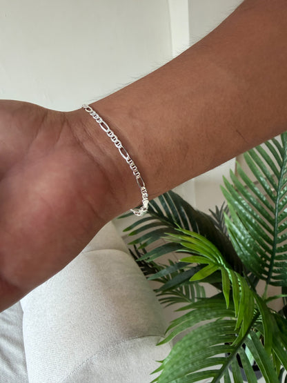Pulsera eslabones plata