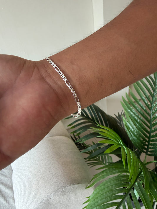Pulsera eslabones plata