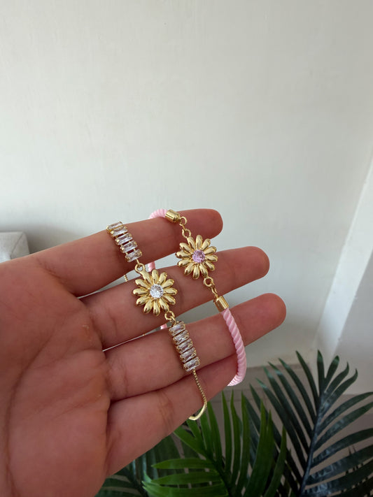 Pulseras girasoles compartir