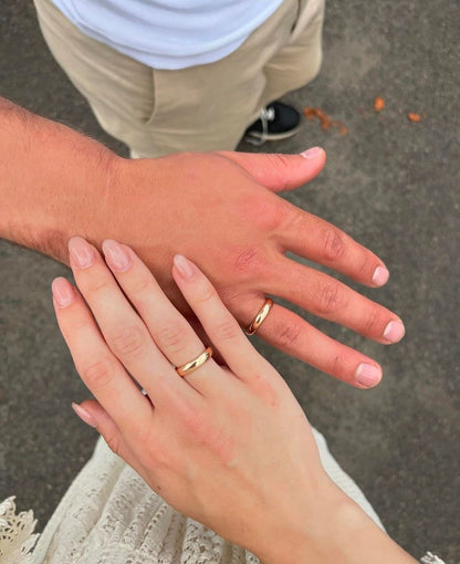 Anillos grabados mi alianza dorados