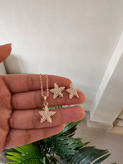 Set estrellas de mar perladas